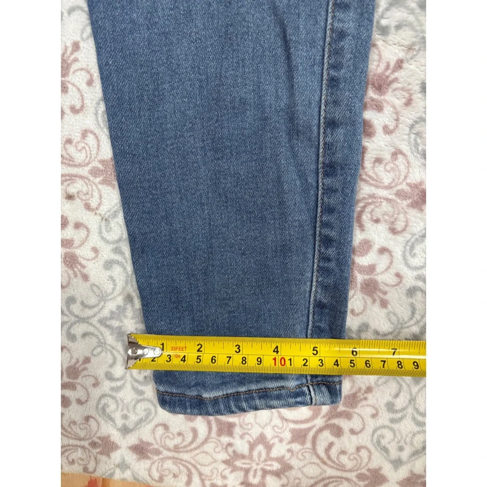 Vibrant MIU High Rise Distressed Skinny Jeans Blue Medium Wash Size 13 W30 EP18